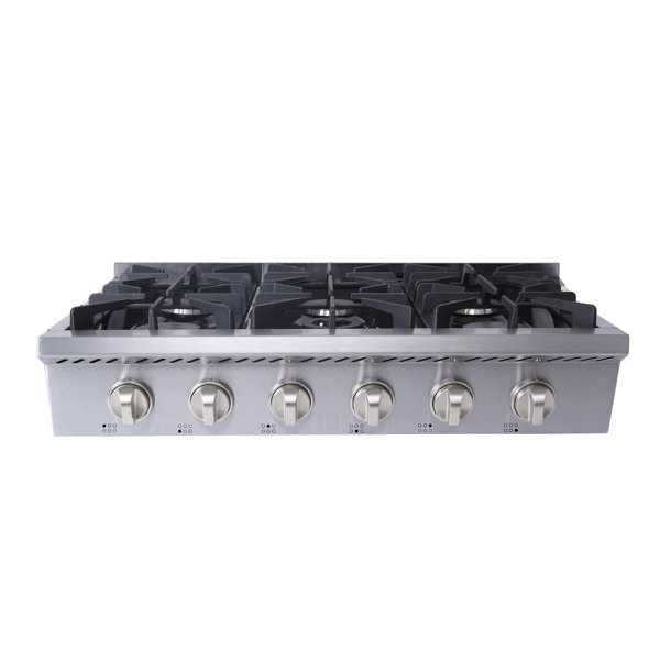 ThorKitchen Thor Kitchen 36'' Stainless Steel Gas 6 Burner Cooktop